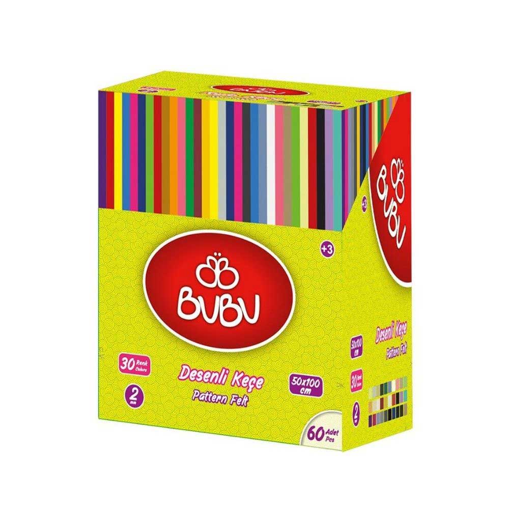 Bubu Rulo Desenli Keçe 50x100 cm