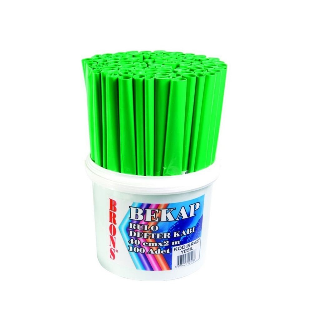 Brons Defter Kabı Rulo 40x150 m 200 Adet Yeşil