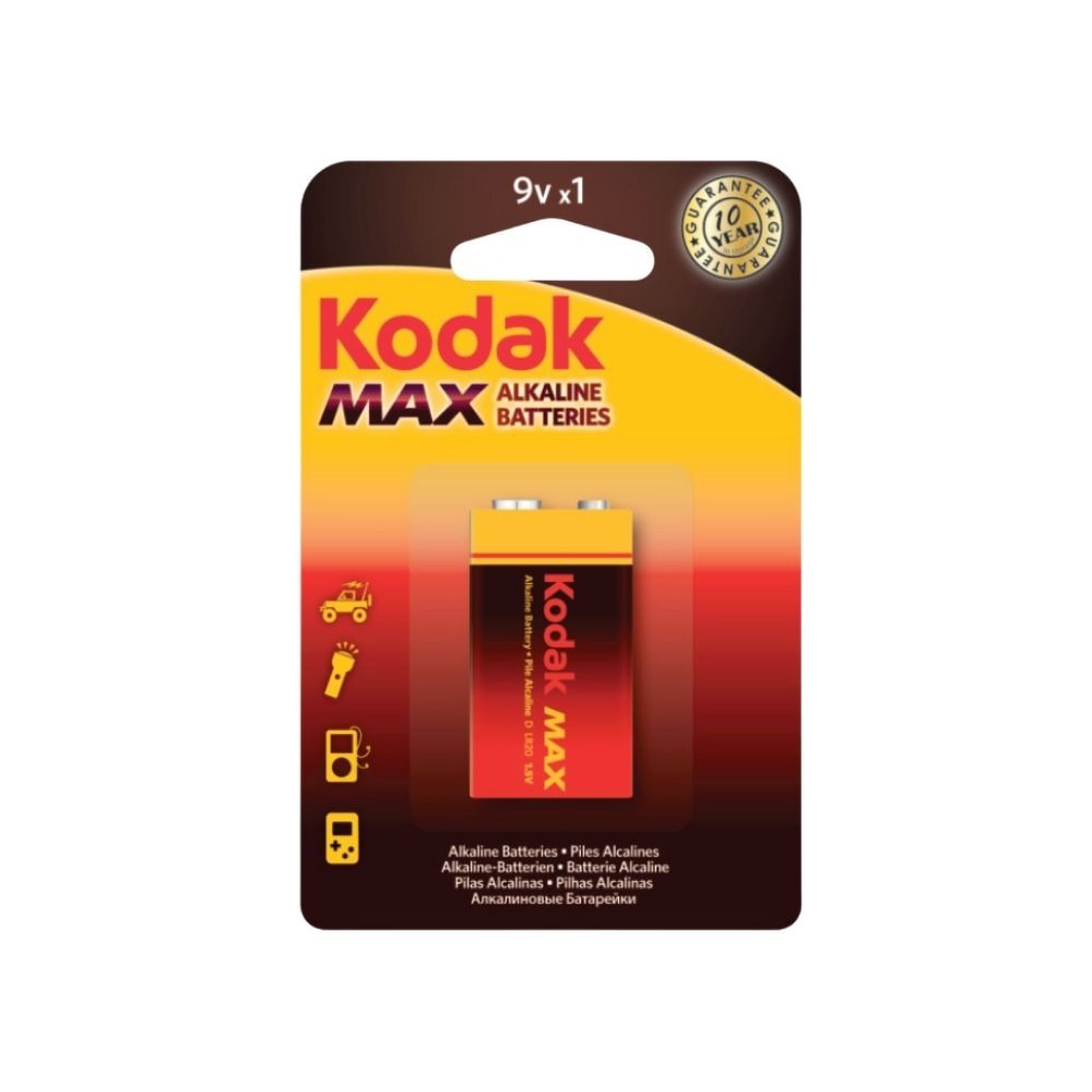 Kodak Pil 9 Volt Max Alkalin