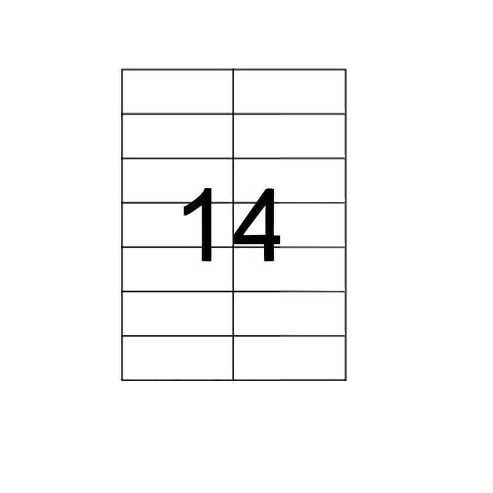 Tanex Laser Etiket 105x42,69 mm TW-2712