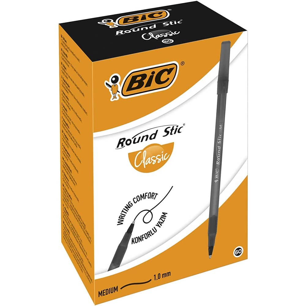 Bic Tükenmez Kalem Round Stick 1 mm Siyah