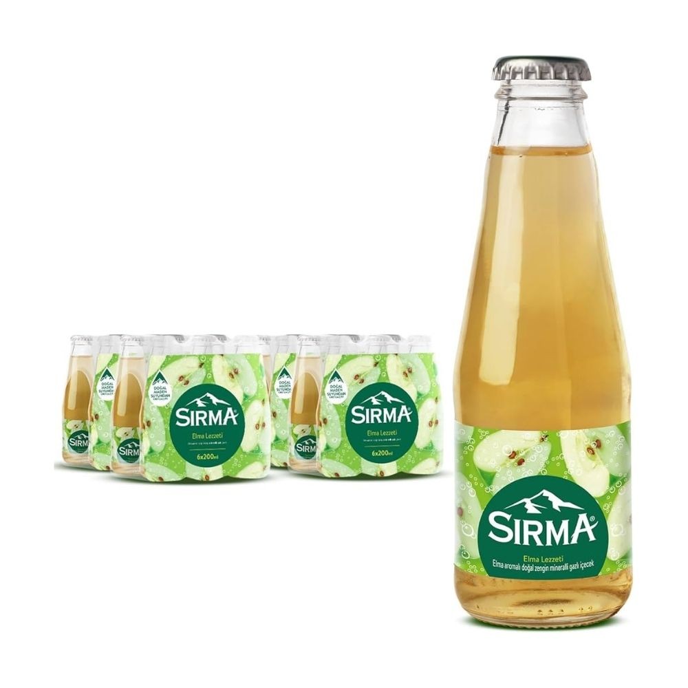 Sırma Soda C Plus Elma Cam Şişe 24'lü