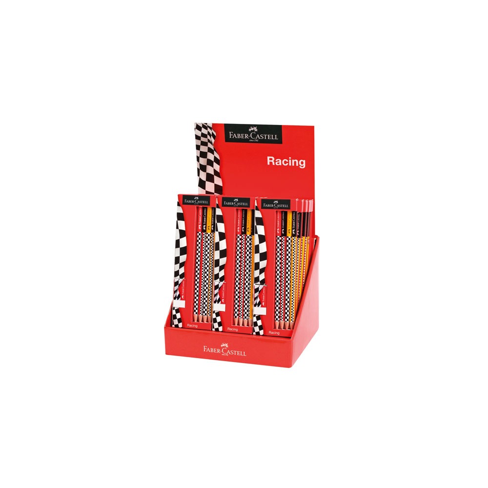 Faber-Castell Kurşun Kalem Yarışçı Standlı 18'li
