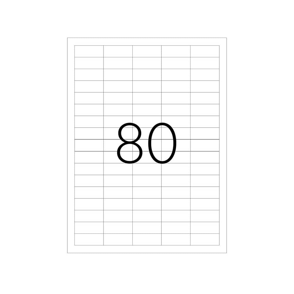 Tanex Laser Etiket 37x14,25 mm TW-2180