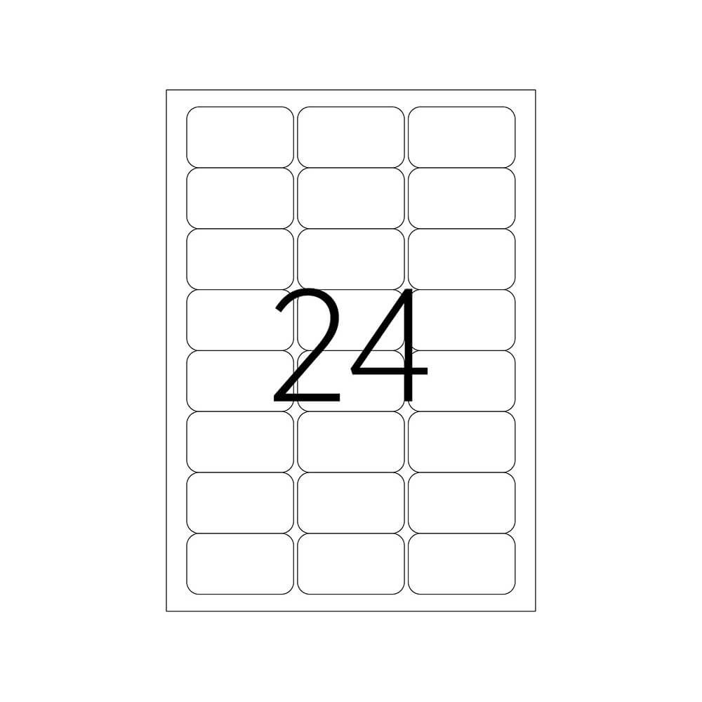 Tanex Laser Etiket 64x34 mm TW-2024