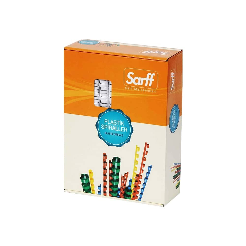 Sarff Spiral Plastik Delux 32 mm 50'li Beyaz