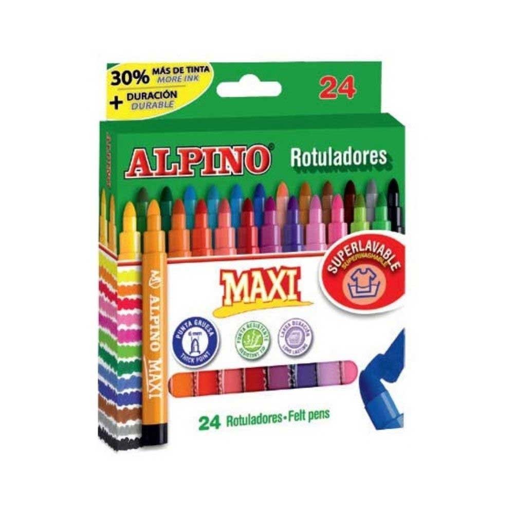 Alpino Keçeli Kalem 24 Renk Maxi