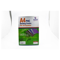 Mapi Cilt Kapağı a4 160 mic pvc Şeffaf Mavi