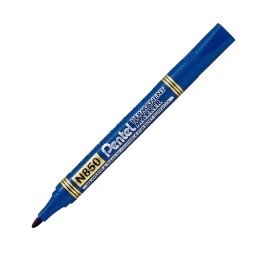 Pentel Permanent Markör Yuvarlak Uç Mavi