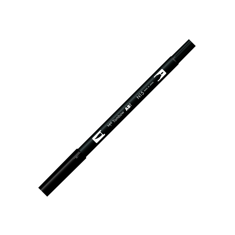 Tombow Dual Brush Pen Lamp Black N25