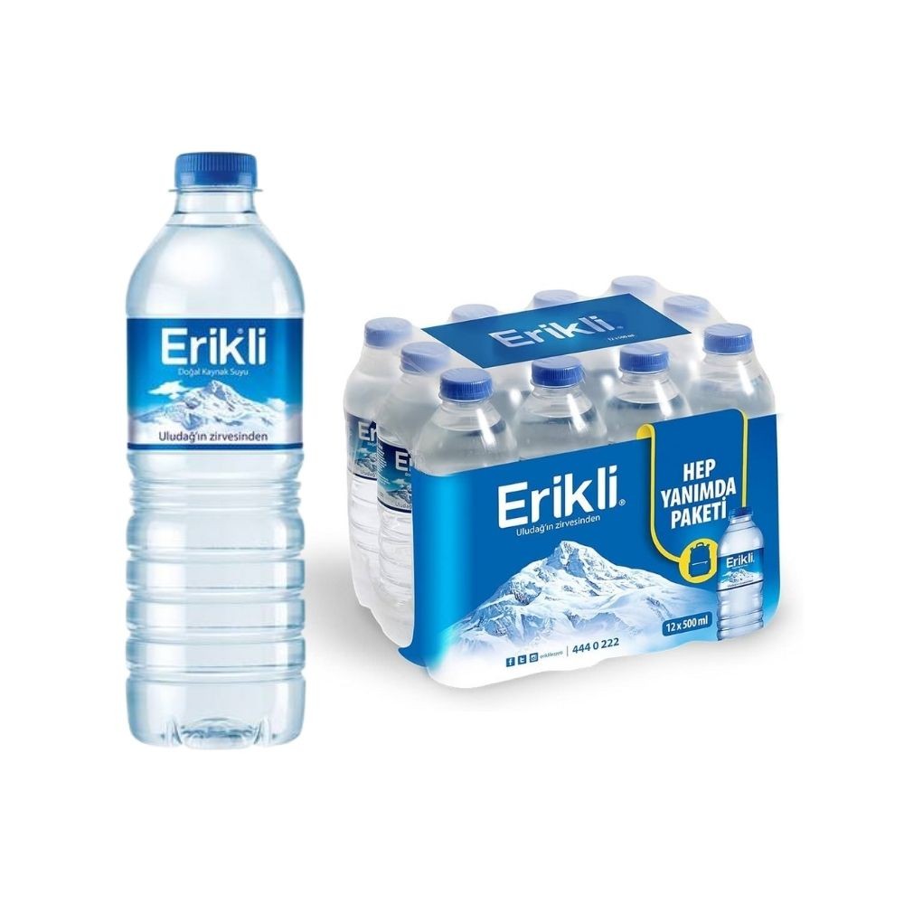 Erikli Su Pet Şişe 0.50 Lt 12'li