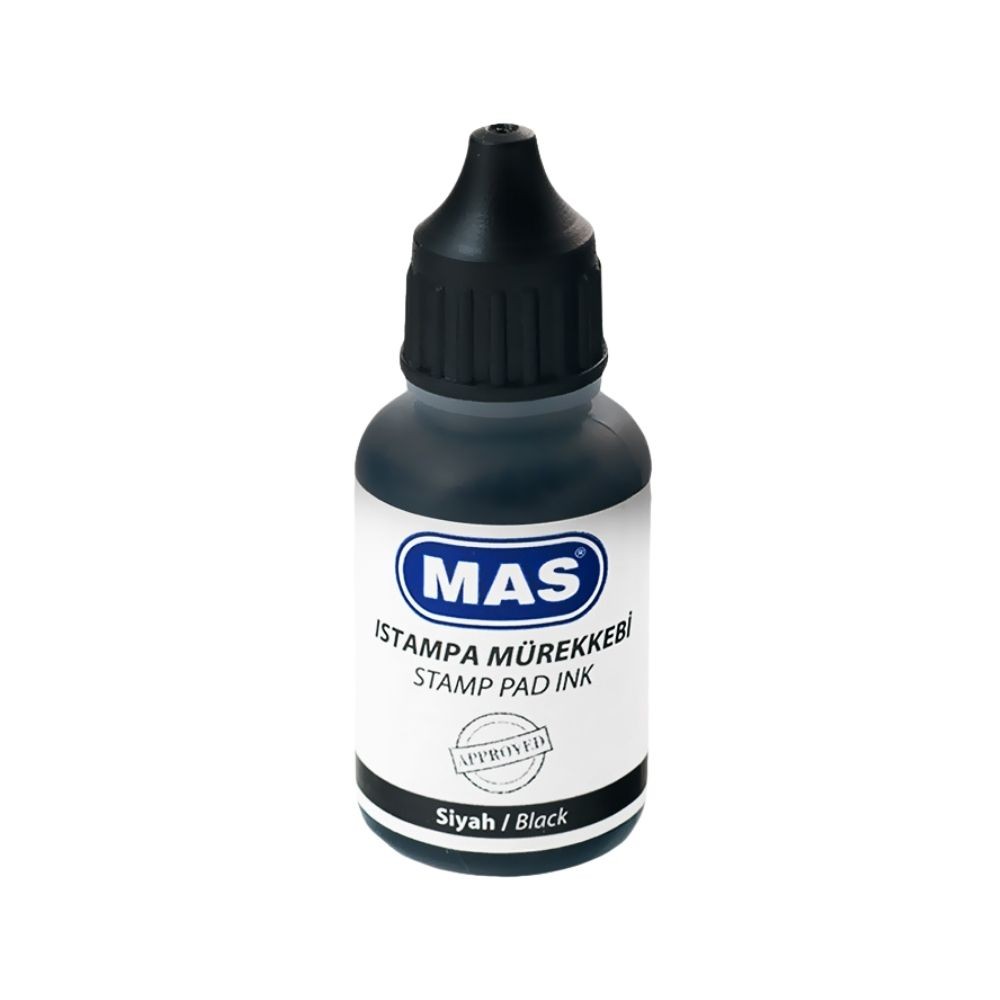 Mas Stampa Mürekkebi Siyah 20 ml