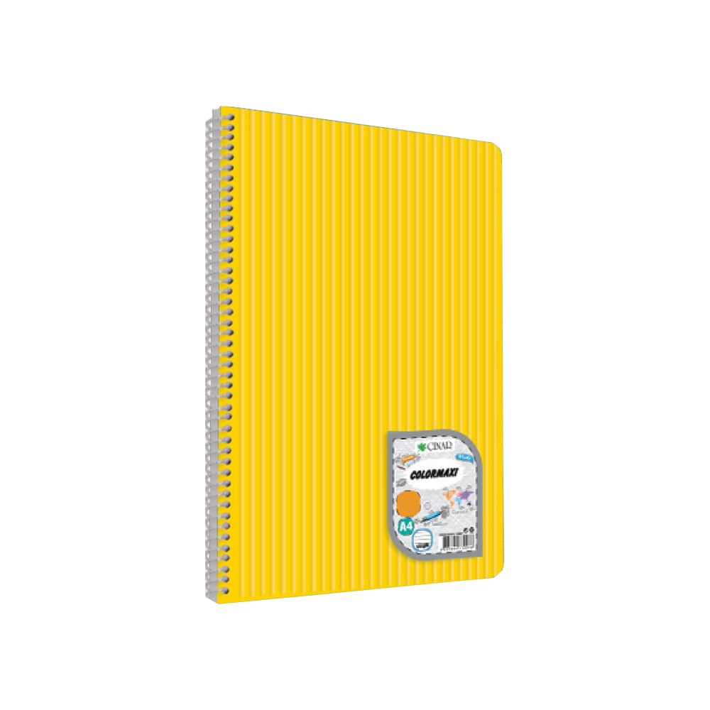 Çınar Defter Okul Defteri Colormaxi Spiralli Pp Kapak A4 72 Yaprak Kareli