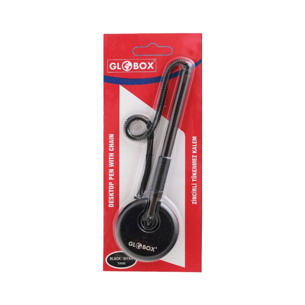 Globox Tükenmez Kalem Spiralli Bağlı Siyah