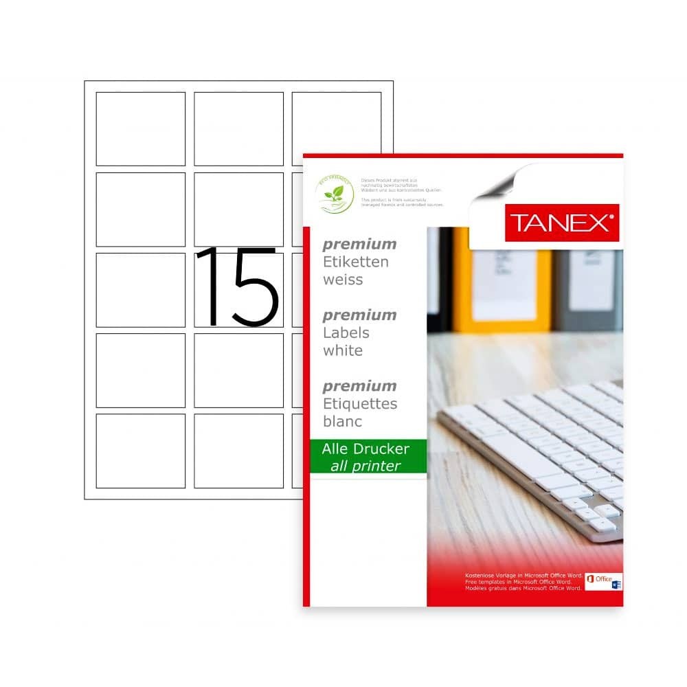 Tanex Laser Etiket 45x45 mm TW-2015