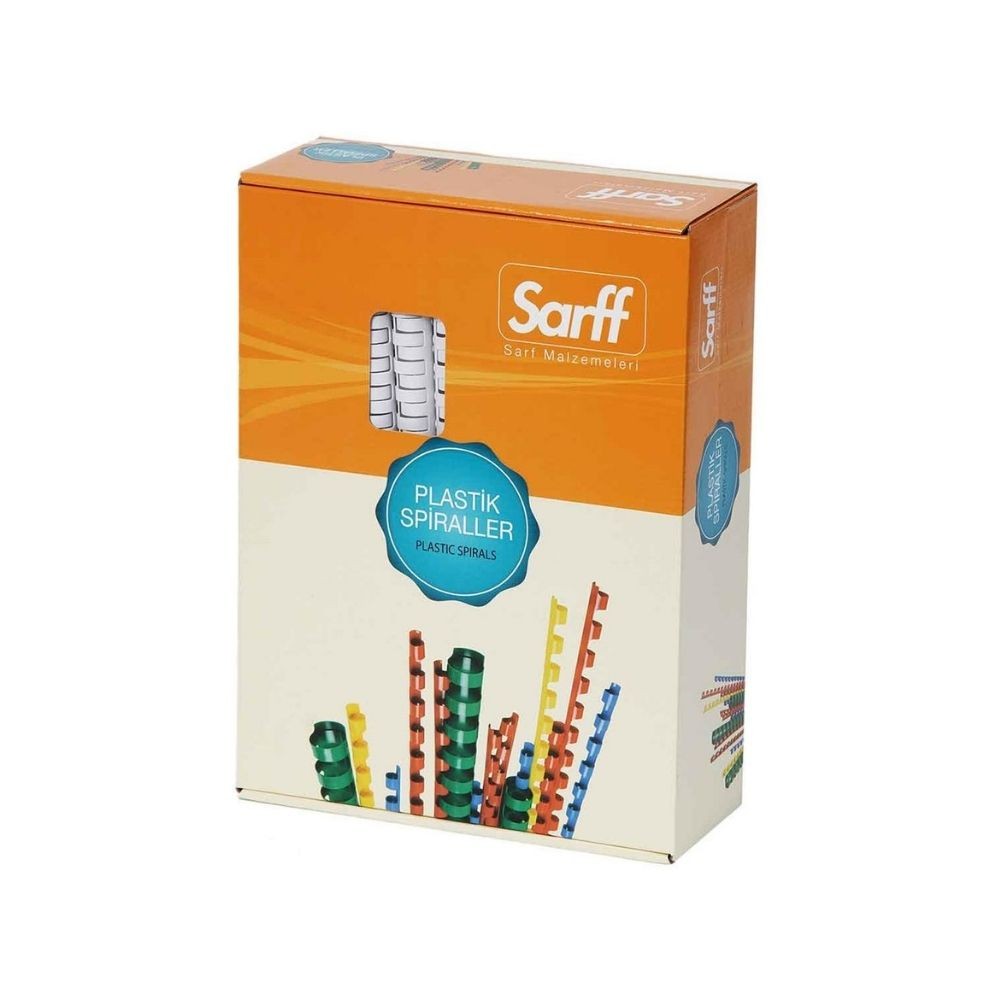 Sarff Spiral Plastik Delux 14 mm 100'lü Kırmızı