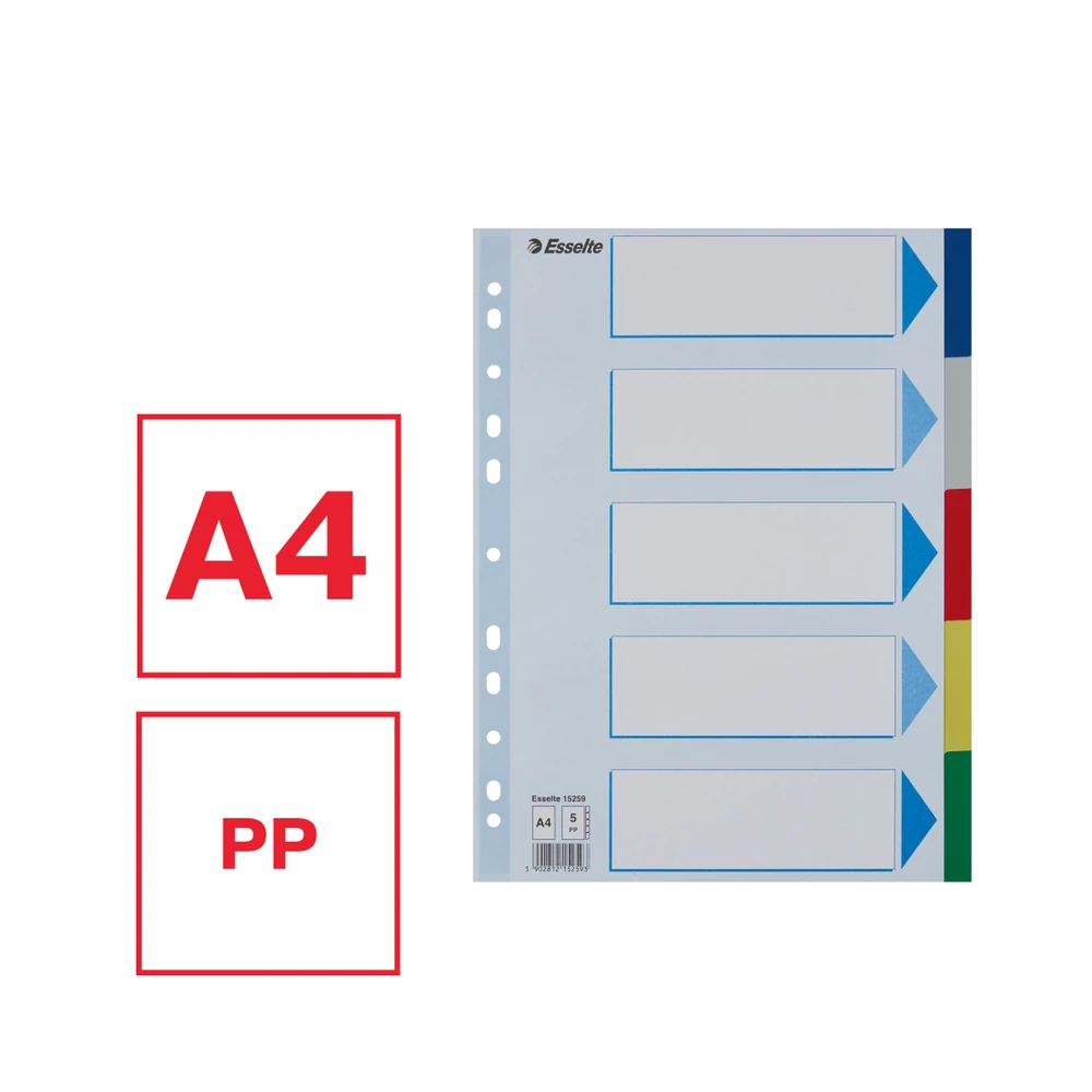 Esselte Seperatör A4 5 Renk