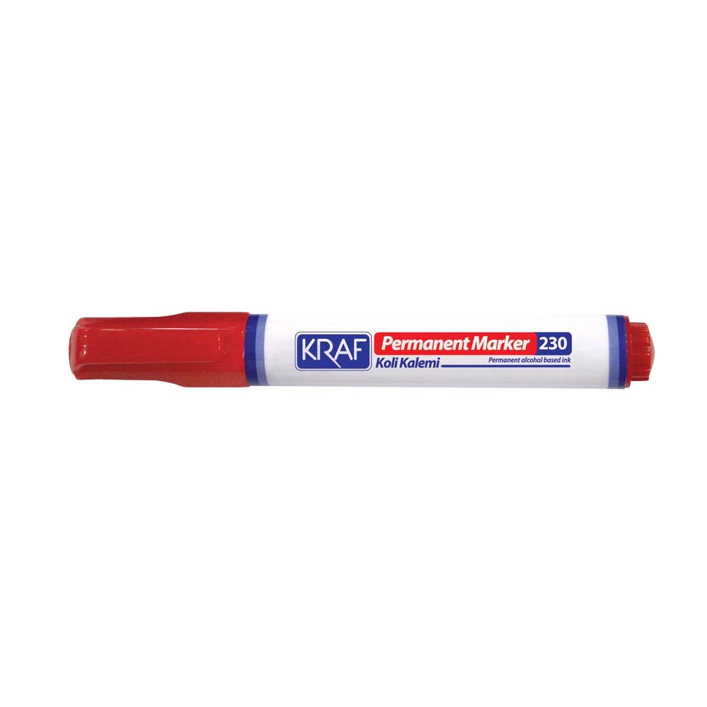 Kraf Permanent Markör Yuvarlak Uç 220 Kırmızı