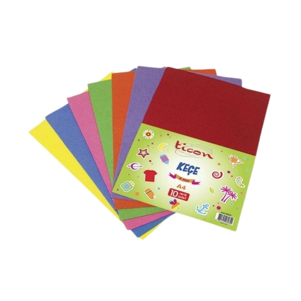 Ticon Keçe A4 2 mm 10'lu Paket