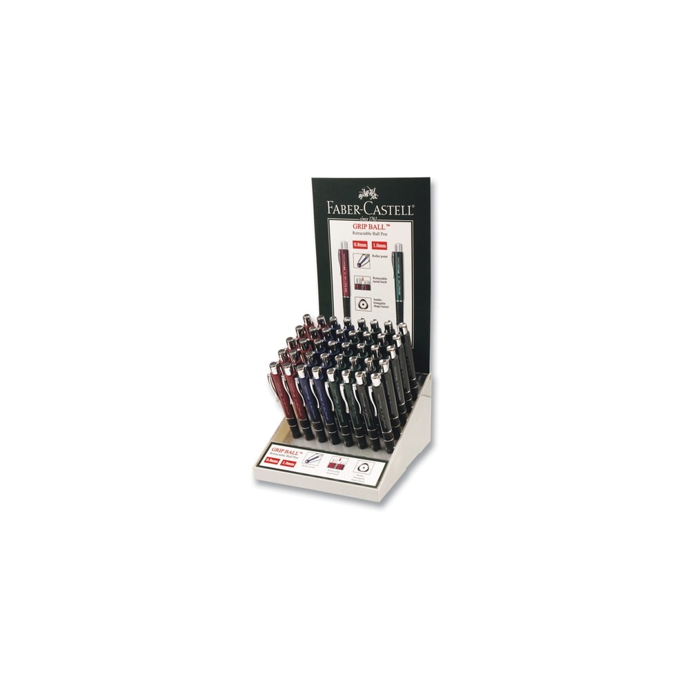 Faber-Castell Tükenmez Kalem Grip Plus 1456-1457 40'lı Stand