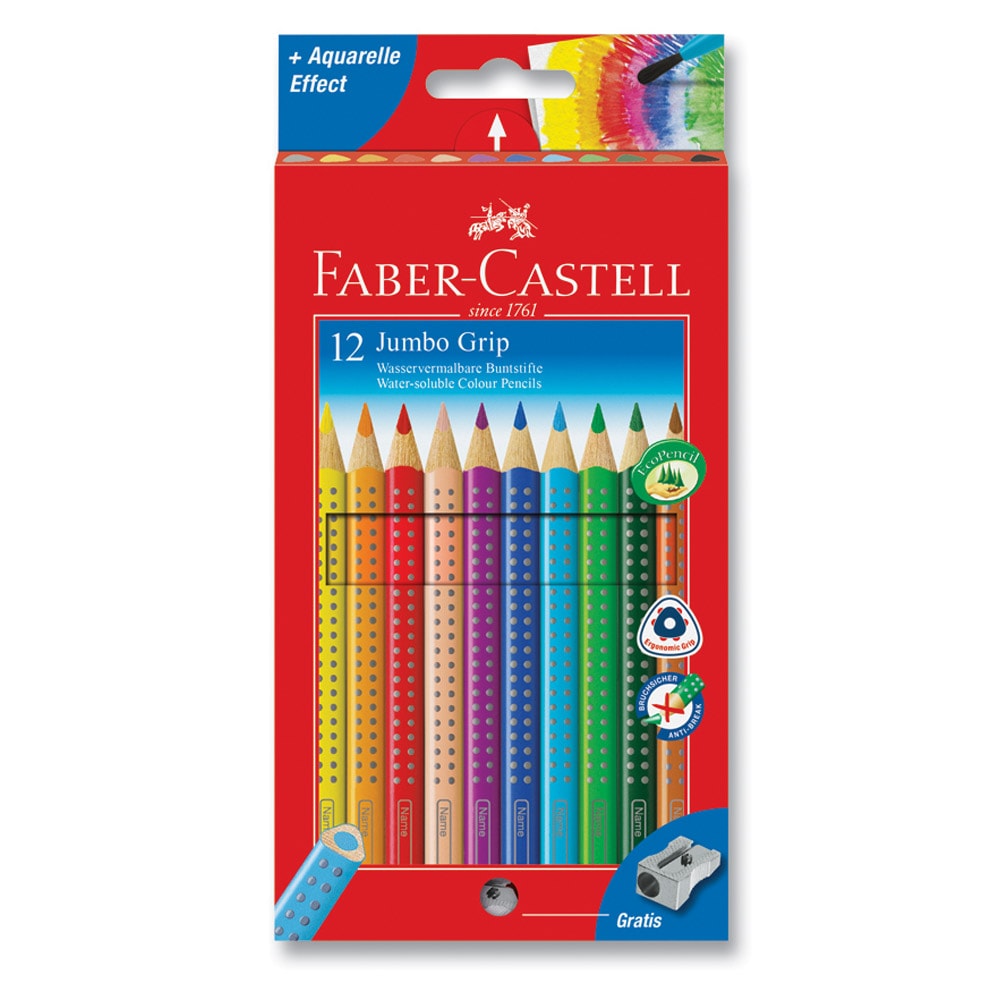 Faber-Castell Jumbo Grip Kuru Boya 12'li