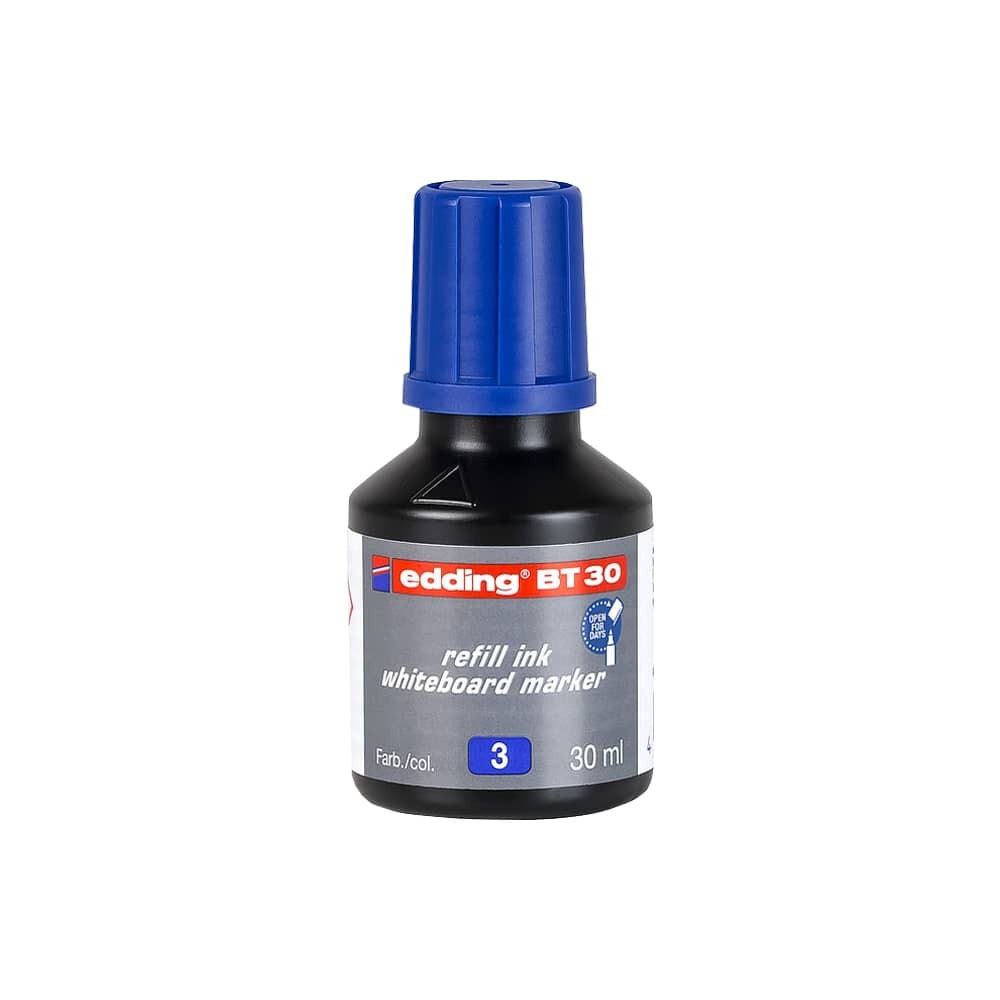 Edding Beyaz Tahta Kalemi Yedek Mürekkebi 30 ml Mavi