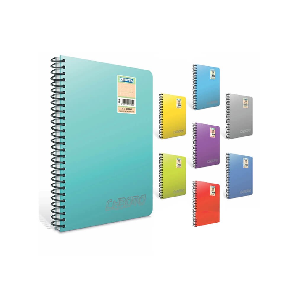 Gıpta Defter Chromo Spiralli Pp Kapak A4 40 Yaprak Kareli
