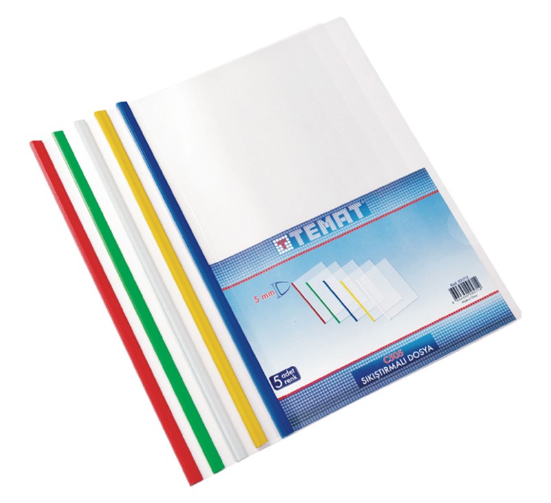 Temat Sıkıştırmalı Dosya Sırtlık 5 mm 5'li Set