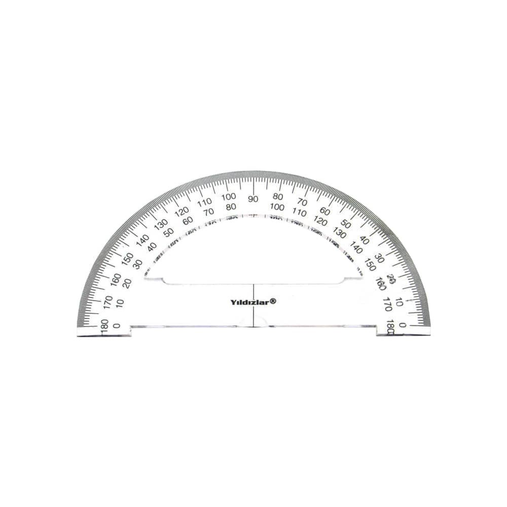 Yıldızlar Açı Ölçer Minkale 15 cm Büyük 180 cc