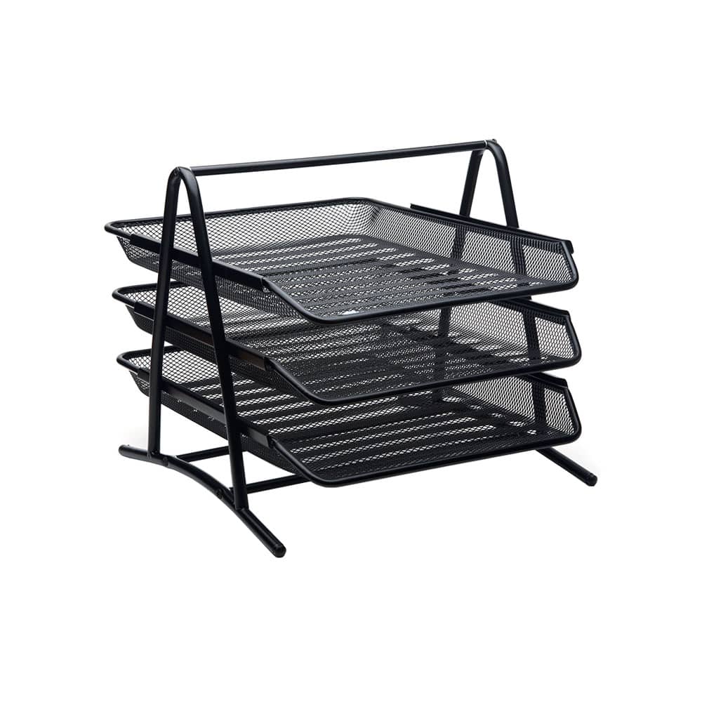 Mas Evrak Rafı Seti Perfore Siyah 3'lü