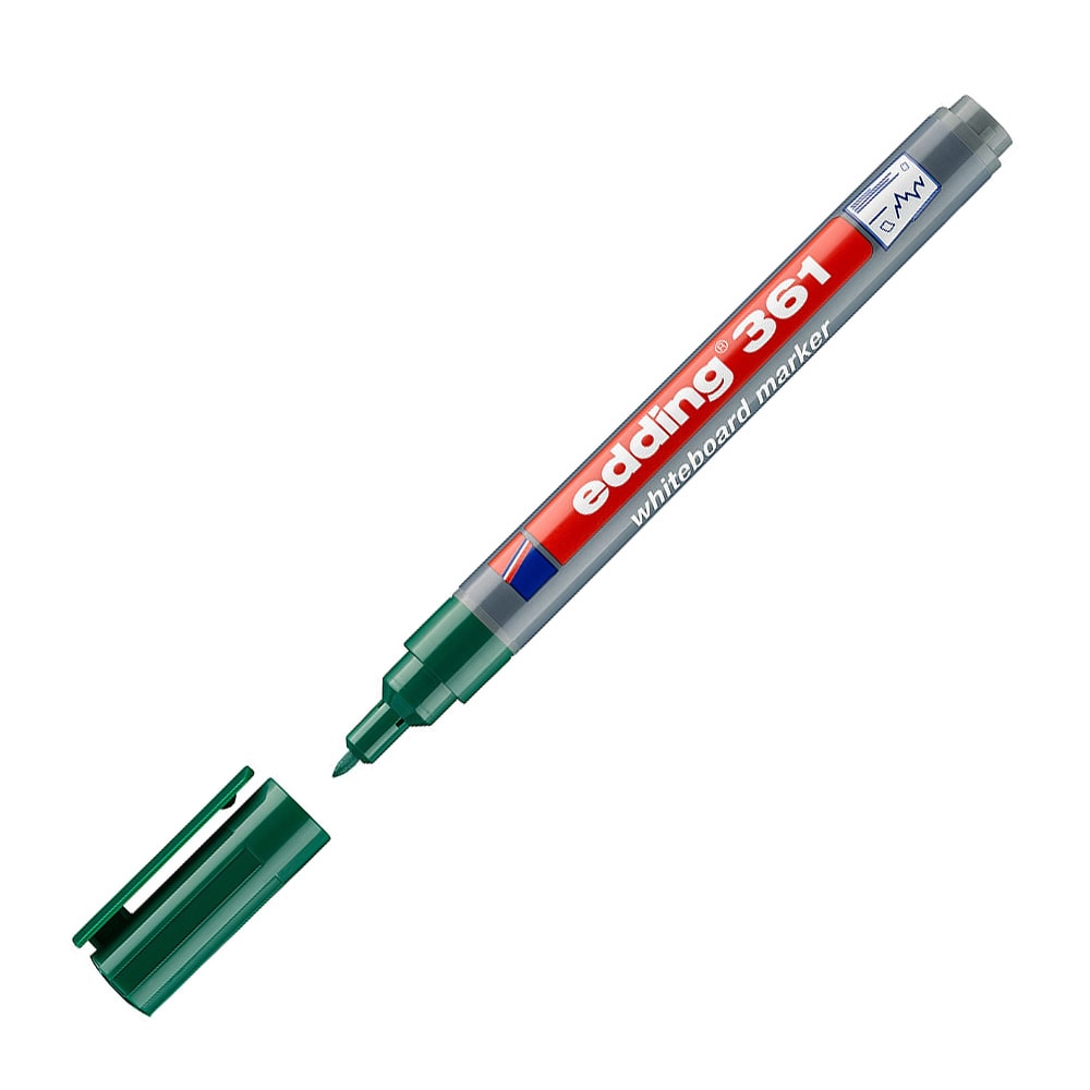 Edding Beyaz Yazı Tahtası Kalemi İnce Uç 1 mm Yeşil