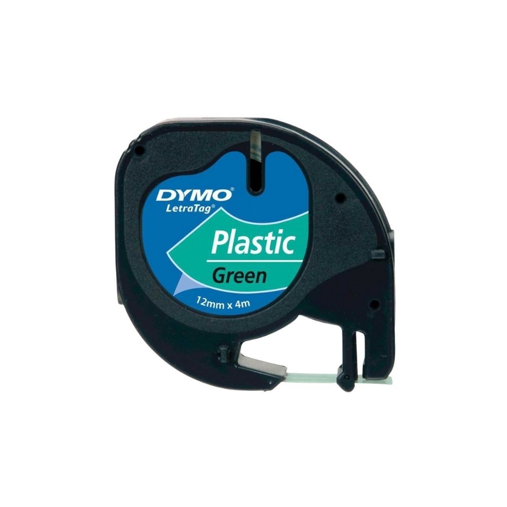 Dymo Şerit Dymo LetraTag 12 mm x 4 m Plastik Yeşil