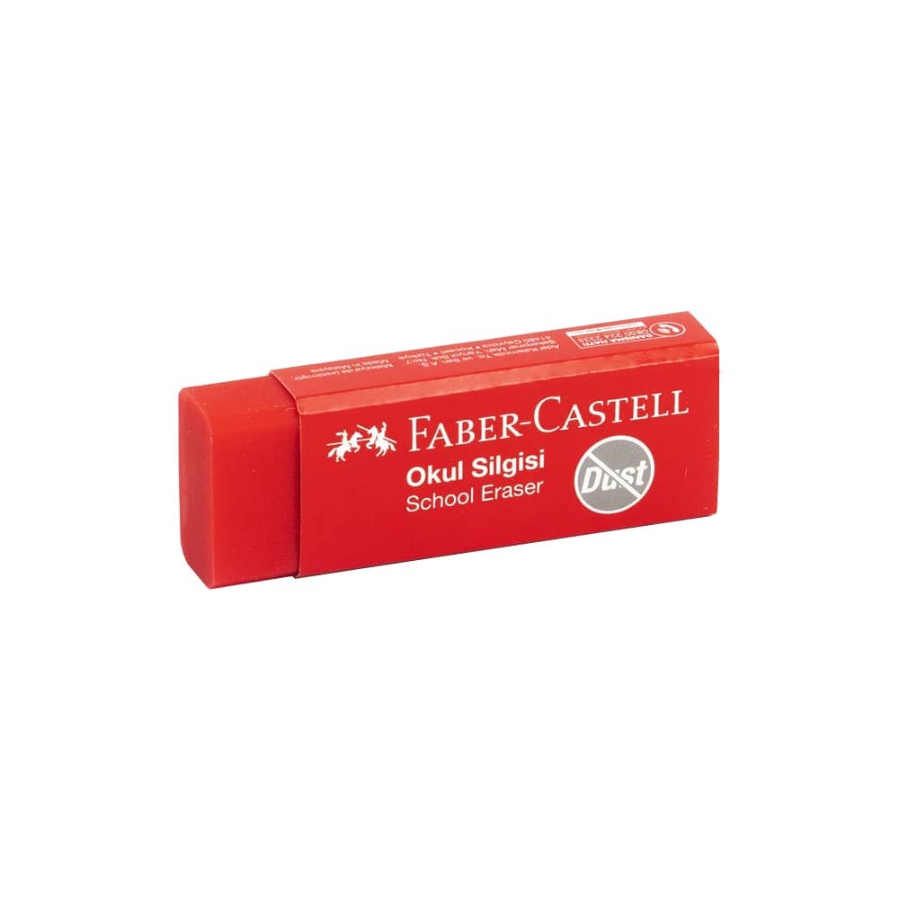 Faber-Castell Okul Silgisi Kırmızı 20