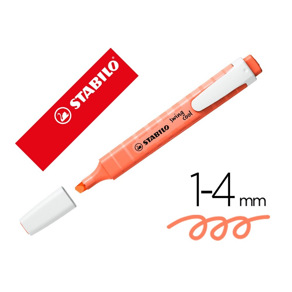 Stabilo Swing Cool Fosforlu Kalem Pastel Kırmızı 275-140-8