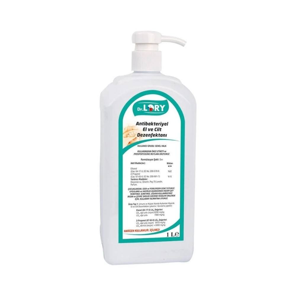 Dr. Lory Antibakteriyel El Ve Cilt Dezenfektanı Pompalı 1 lt