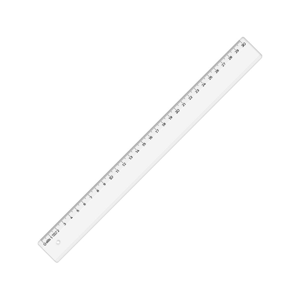 Hatas Cetvel Geniş Pp Fancy Şeffaf 30 cm
