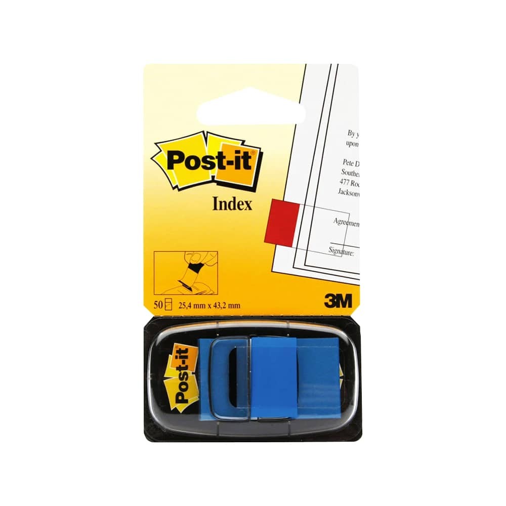 Post-it Yapışkanlı Ayraç Index 25.4x43.18 mm Mavi