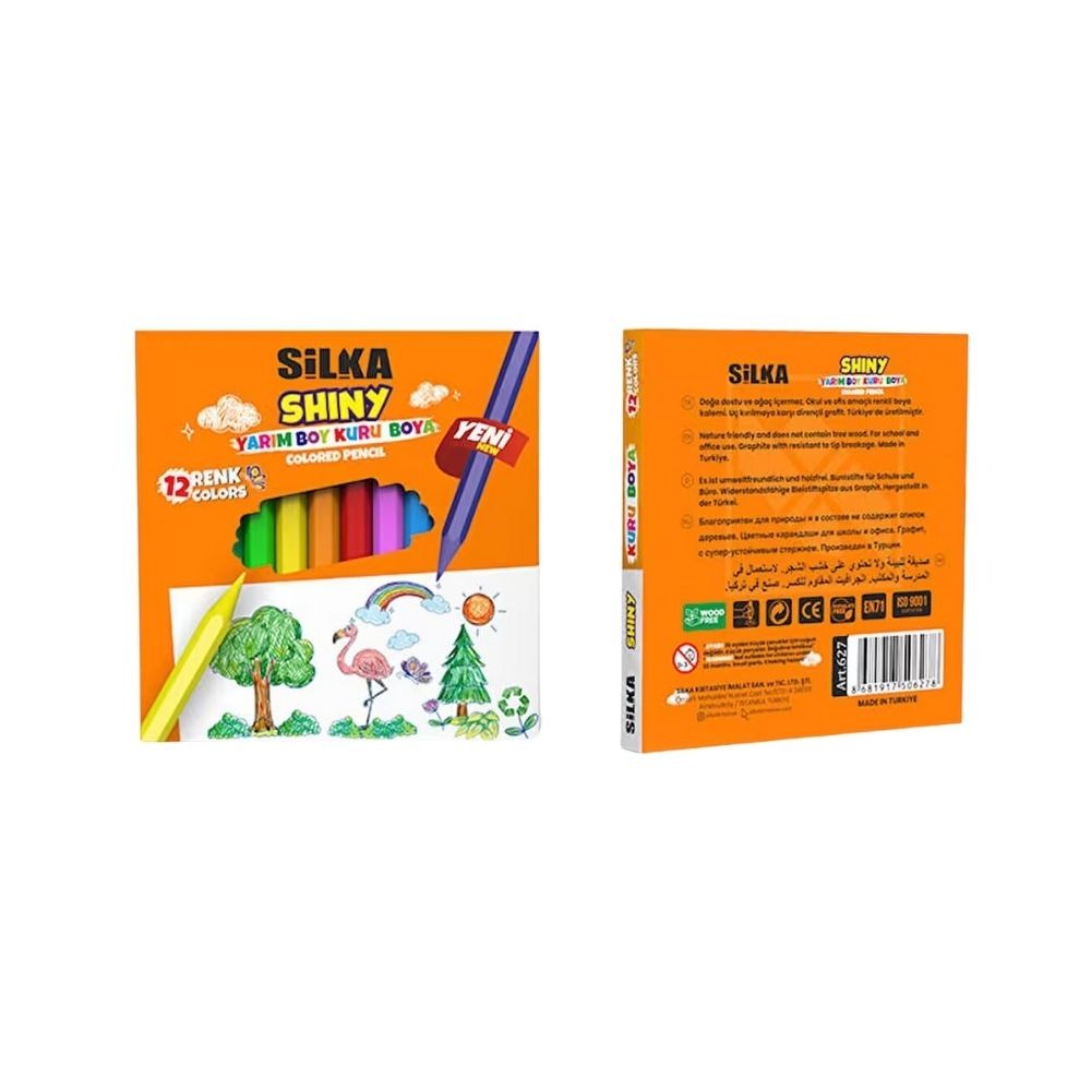 Silka Kuru Boya Shiny Yarım Boy 12'li