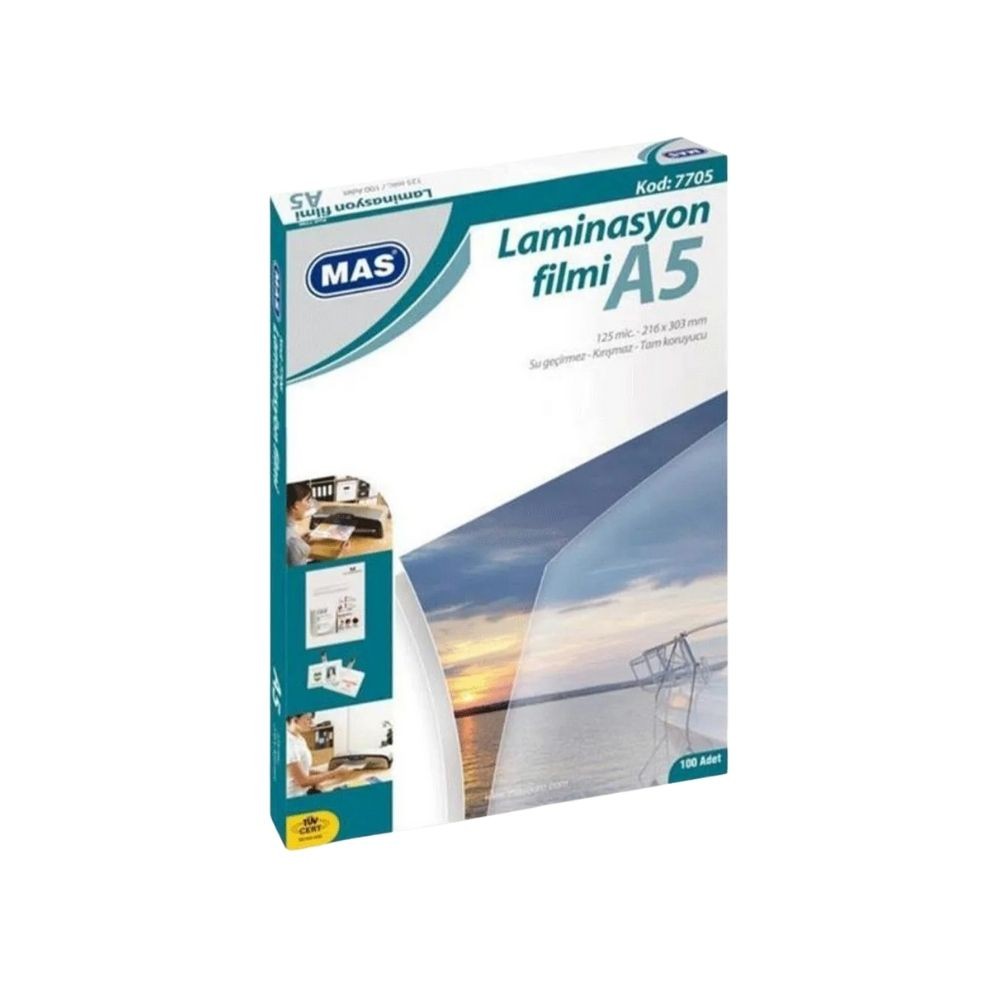 Mas Laminasyon Filmi 125 mic A5 100'lü