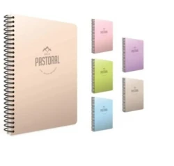 Gıpta Defter Pastoral Spiralli Pp Kapak 17x24 96 Yaprak Kareli
