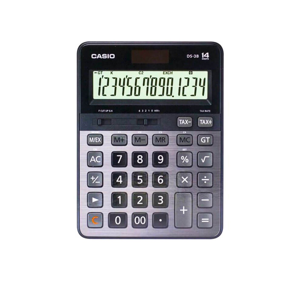 Casio Hesap Makinesi 14 Hane Güneş Enerjili DS3TS