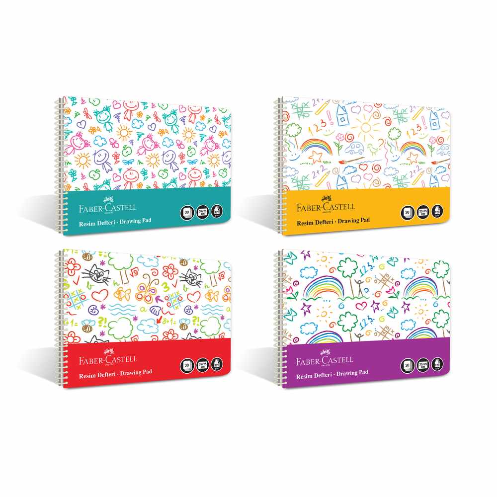 Faber-Castell Resim Defteri Pp Kapak Eğlenceli 25x35 cm 2021