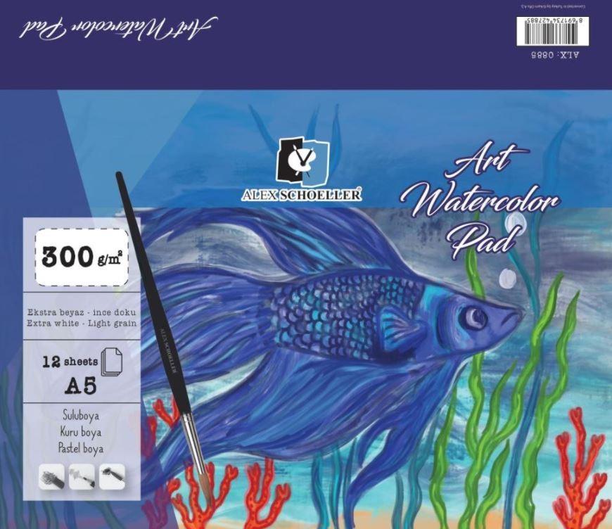 Alex Schoeller Sulu Boya Defteri Art A5 300 gr