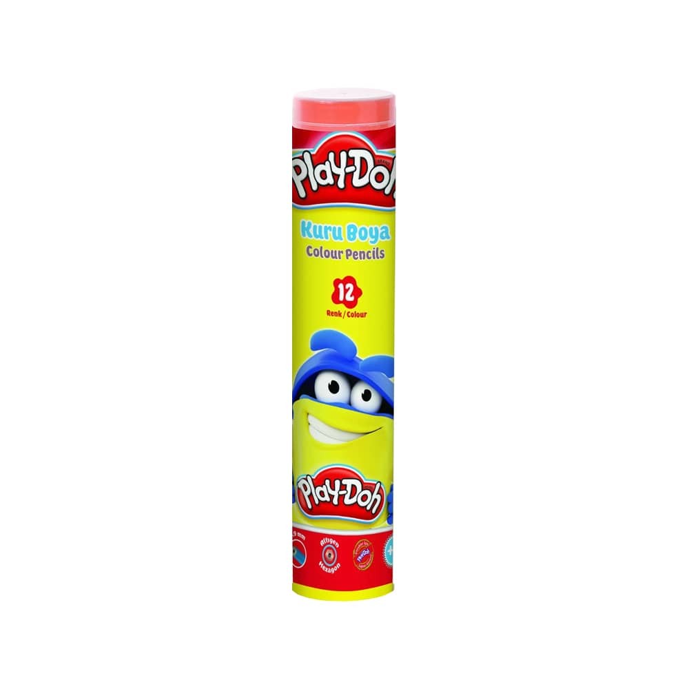 Play-Doh Kuru Boya Teneke Tüpte 12'li