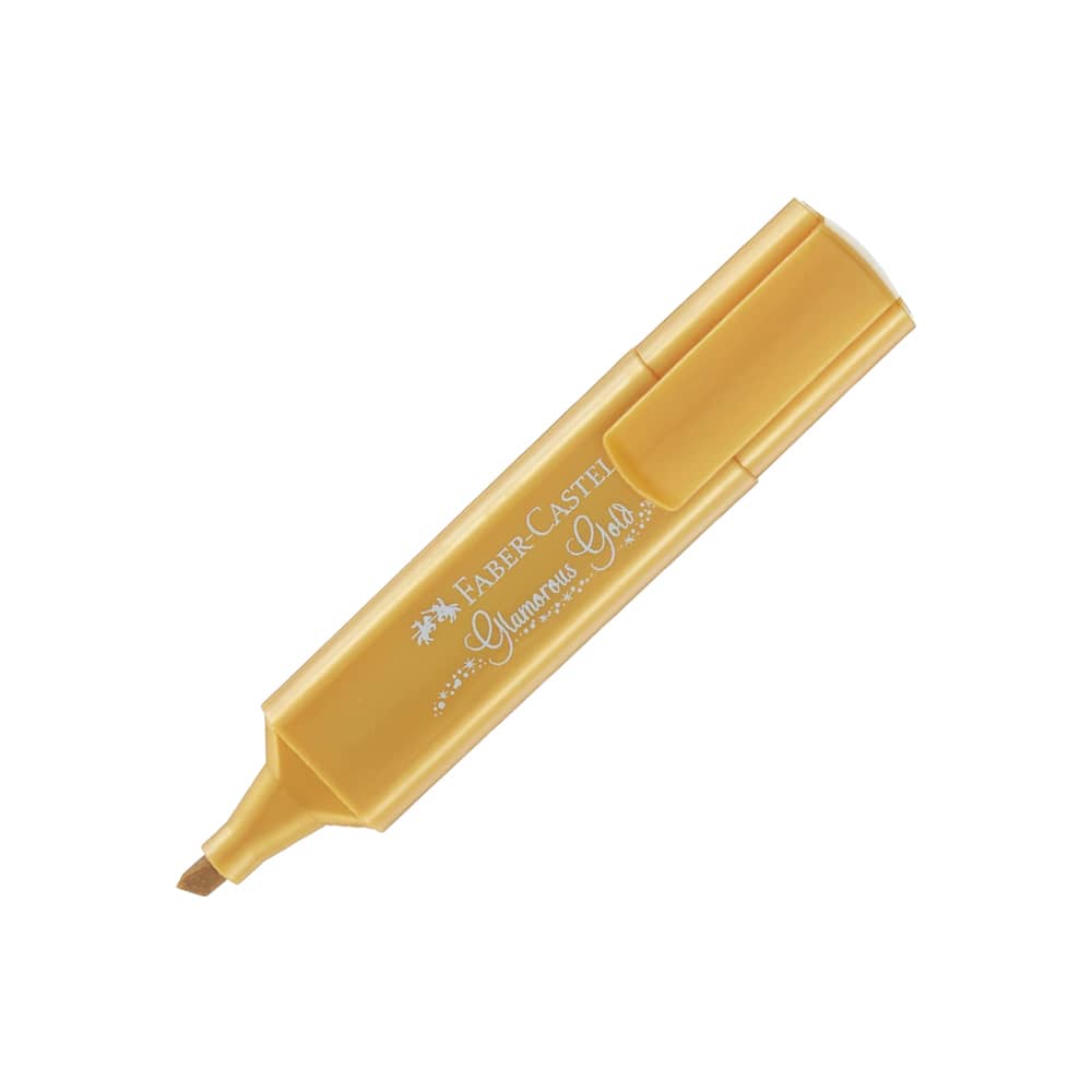 Faber-Castell Fosforlu Kalem 1546 Metalik Altın