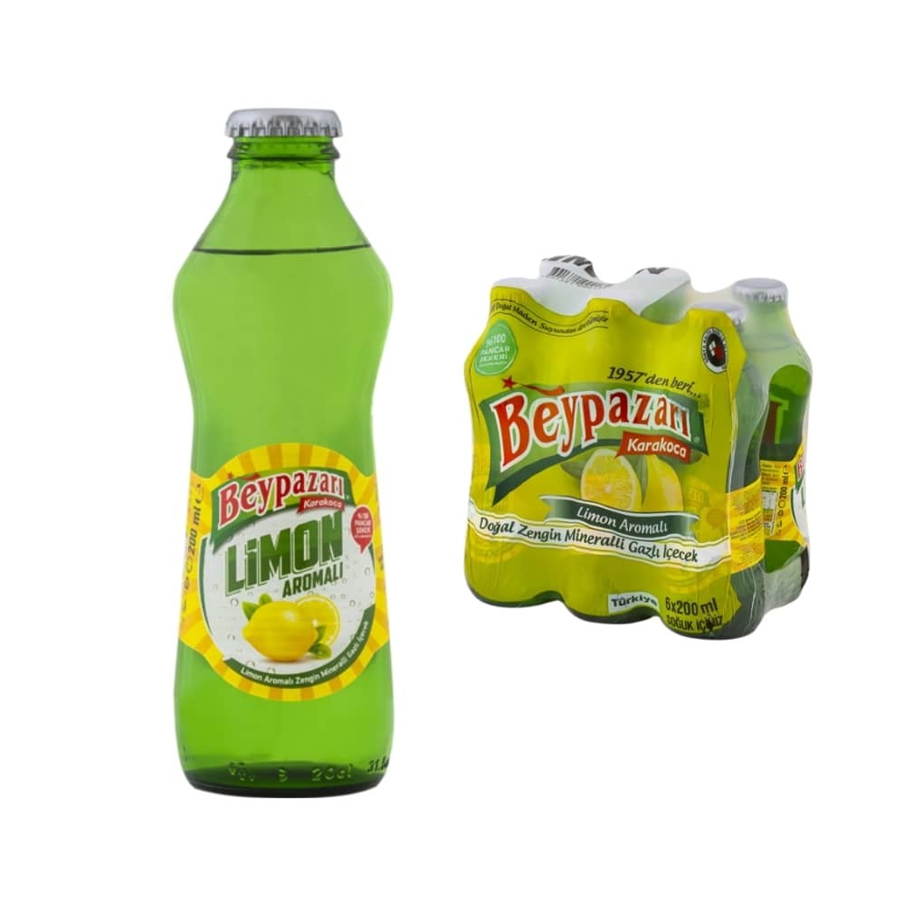 Beypazarı Limon Aromalı Maden Suyu 200 cc 24'lü