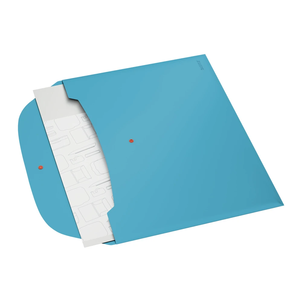 Leitz Cosy Çıtçıtlı 2 Cepli Gizlilik Dosyası A4 Mavi