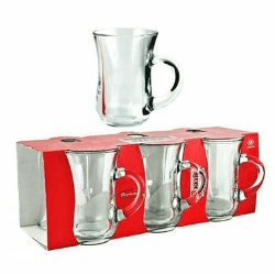 Paşabahçe Çay Bardağı Kulplu 6'lı