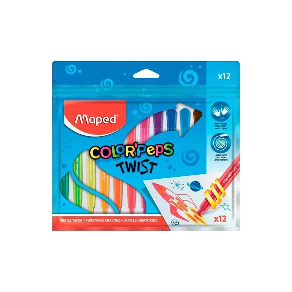 Maped Mum Boya Çevirmeli Color Peps 12'li