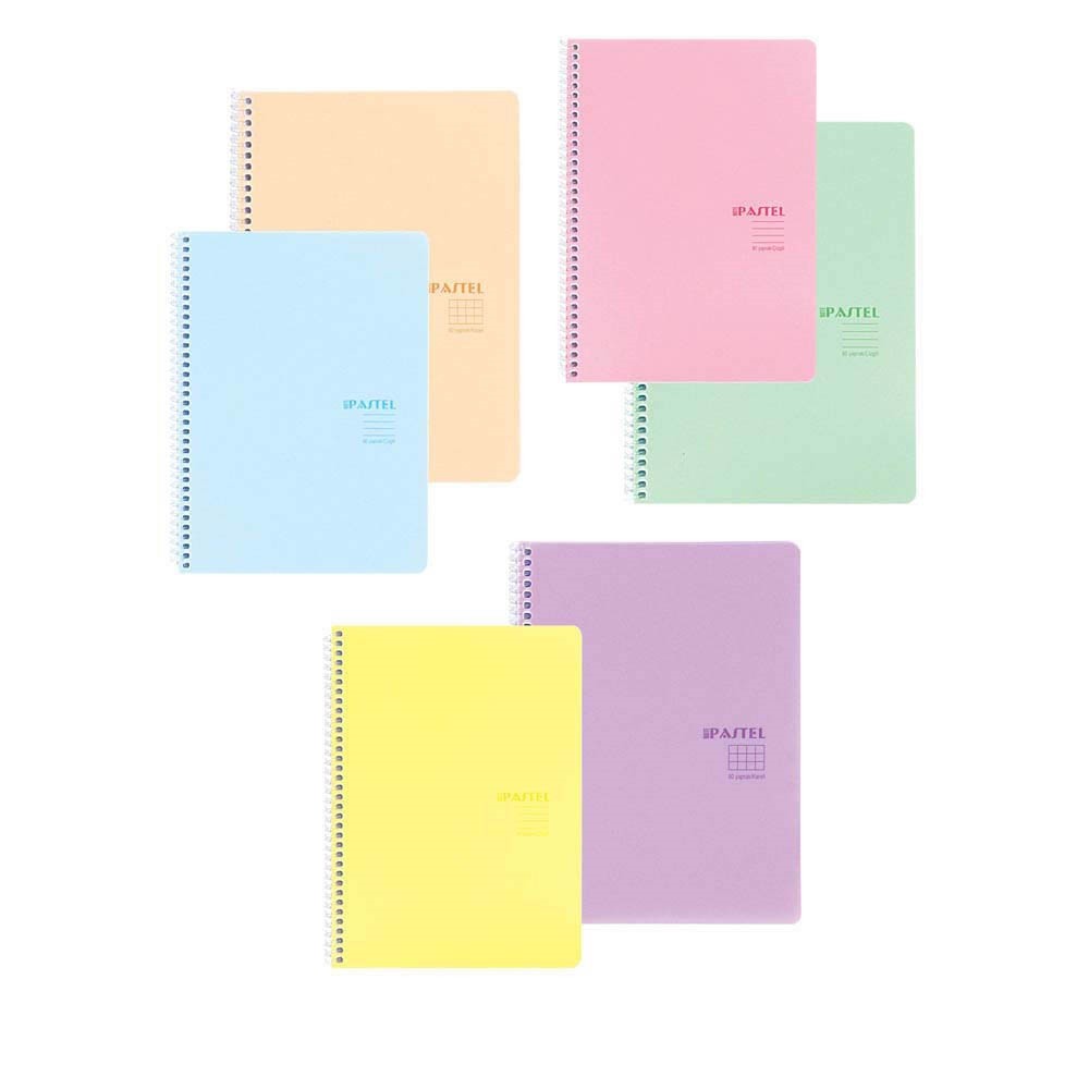 Keskin Color Defter Pp Kapak Spiralli Pastel Note A4 80 Yaprak Kareli